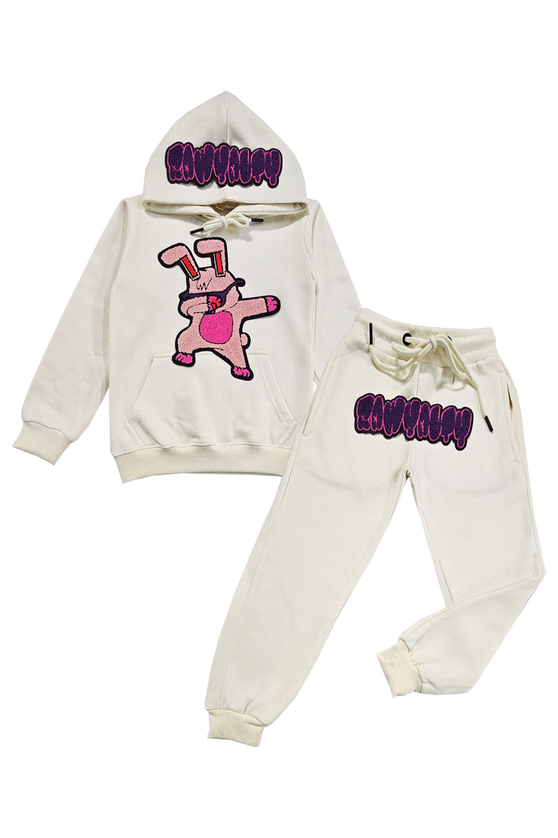 Kids Dub Bunny Chenille Hoodie and Jogger Set