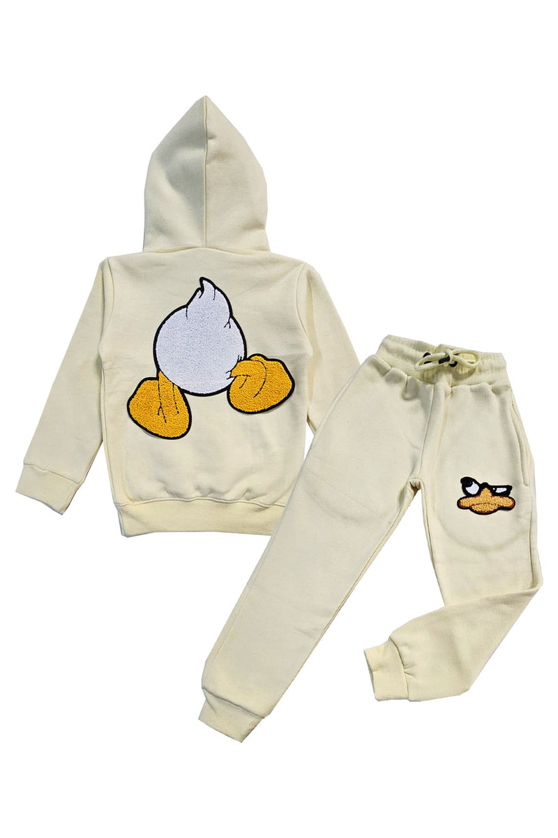 Kids Duck Chenille Hoodie and Jogger Set