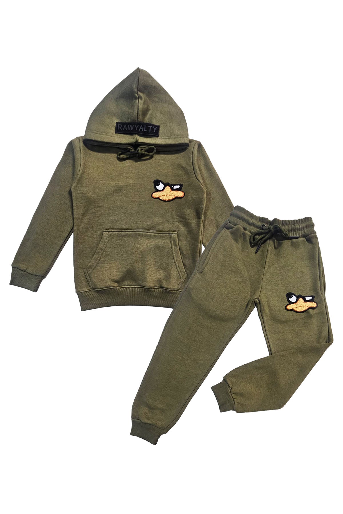 Kids Duck Chenille Hoodie and Jogger Set