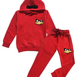 Kids Duck Chenille Hoodie and Jogger Set