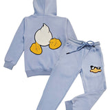 Kids Duck Chenille Hoodie and Jogger Set