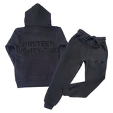 Kids The Original -RAW- Black Silicone Hoodie and Jogger Set