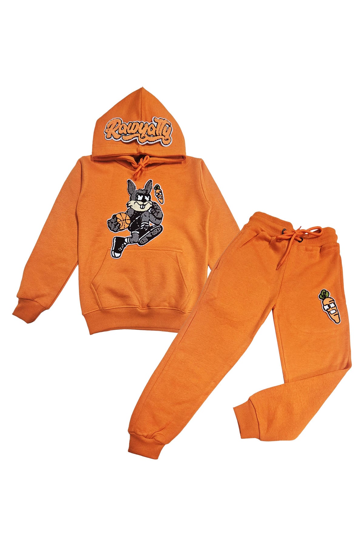 Kids Rabbit Chenille Hoodie and Jogger Set