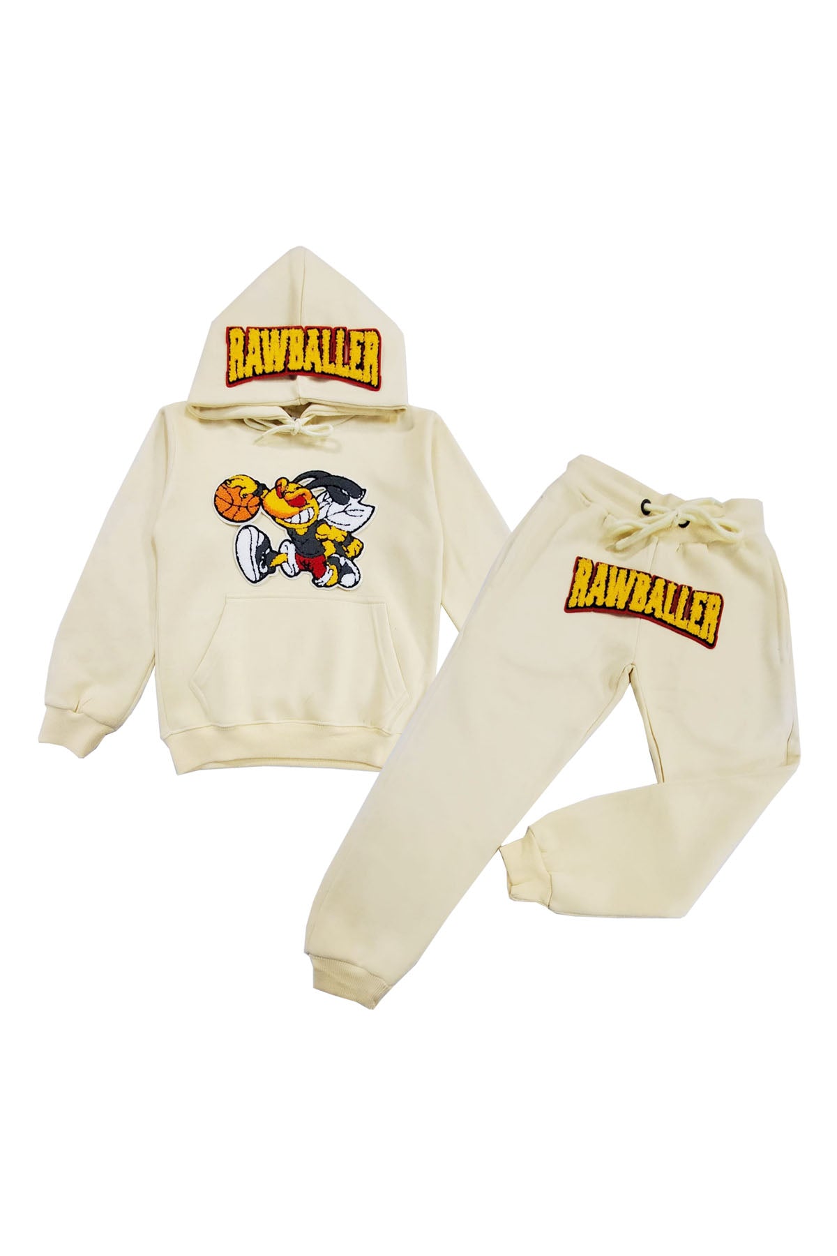 Kids Rawballer Chenille Hoodie and Jogger Set