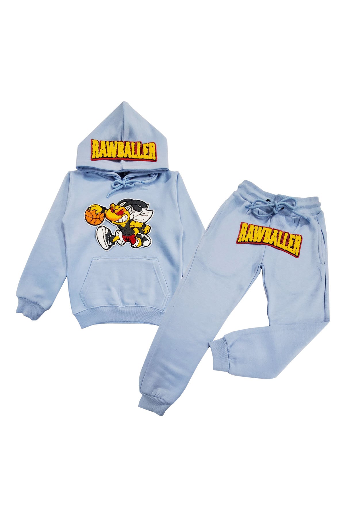 Kids Rawballer Chenille Hoodie and Jogger Set