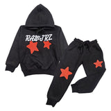 Kids RAW JRZ 3D Embroidery Hoodie and Jogger Set