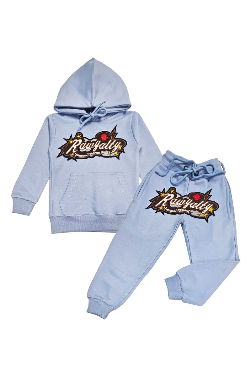 Kids Rawyalty Unusual Suede Hoodie and Jogger Set