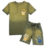 Kids Broken Soul Good Things T-Shirt and Cotton Shorts Set