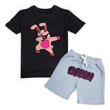 Kids Dub Bunny Chenille T-Shirt and Cotton Shorts Set