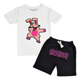 Kids Dub Bunny Chenille T-Shirt and Cotton Shorts Set