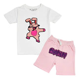 Kids Dub Bunny Chenille T-Shirt and Cotton Shorts Set