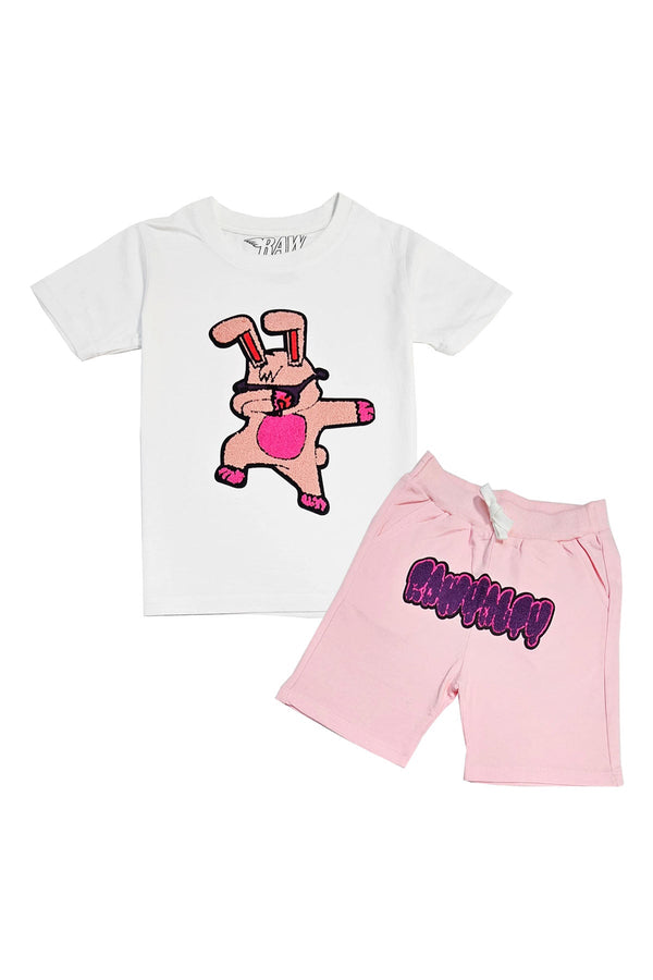 Kids Dub Bunny Chenille T-Shirt and Cotton Shorts Set