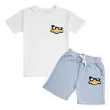 Kids Duck Chenille T-Shirt and Cotton Shorts Set