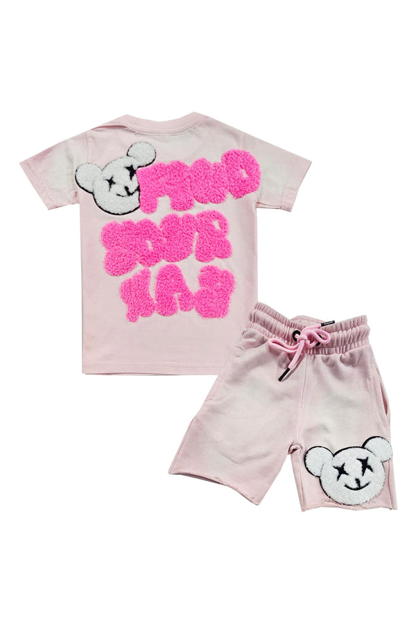 Kids Find Your Way Chenille T-Shirt and Cotton Shorts Set