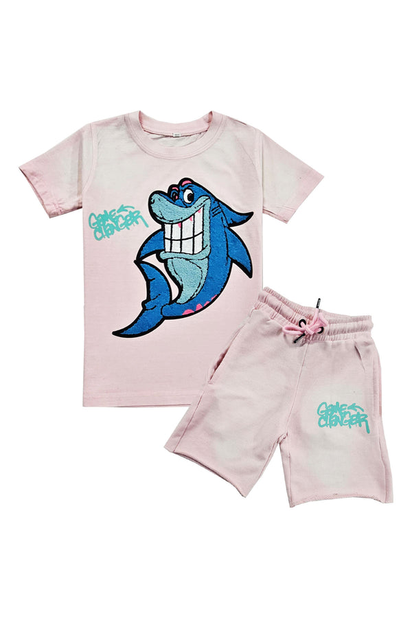 Kids Game Changer Chenille T-Shirt and Cotton Shorts Set