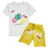 Kids Nature Puff T-Shirt and Cotton Shorts Set