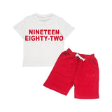 Kids The Original -RAW- Red Silicone T-Shirts and Cotton Shorts Set