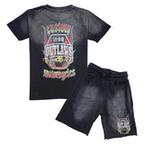 Kids Outlaws T-Shirt and Cotton Shorts Set