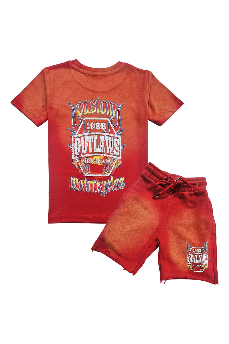 Kids Outlaws T-Shirt and Cotton Shorts Set