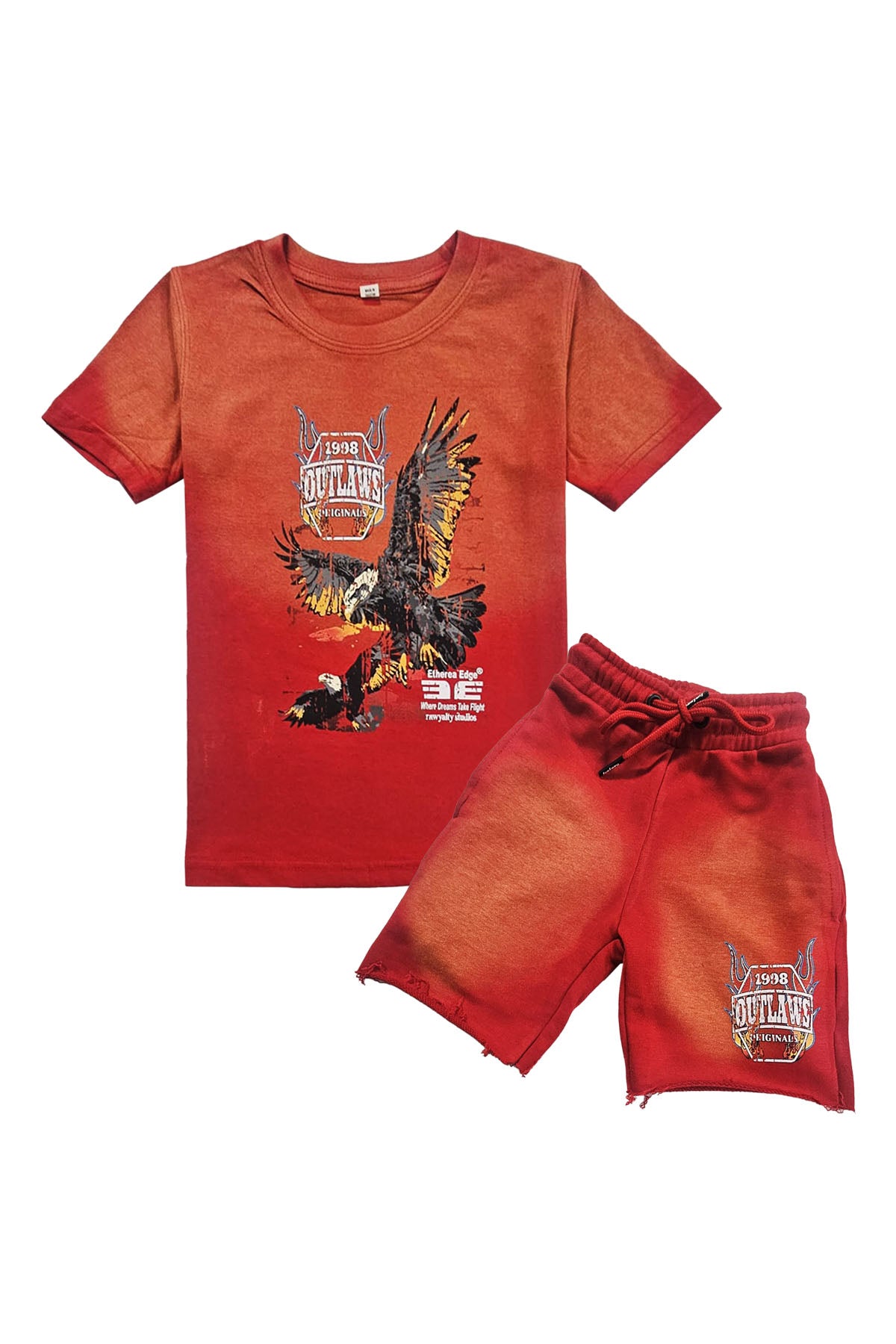 Kids Outlaws T-Shirt and Cotton Shorts Set