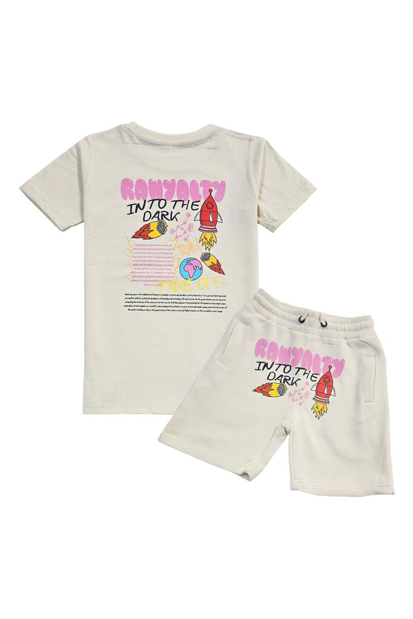 Kids Rawyalty Into The Dark T-Shirt and Cotton Shorts Set