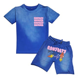 Kids Rawyalty Into The Dark T-Shirt and Cotton Shorts Set