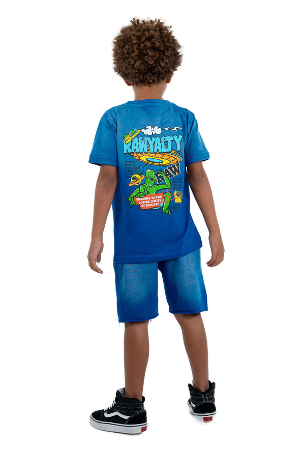 Kids RAW Space Voyage T-Shirt and Cotton Shorts Set