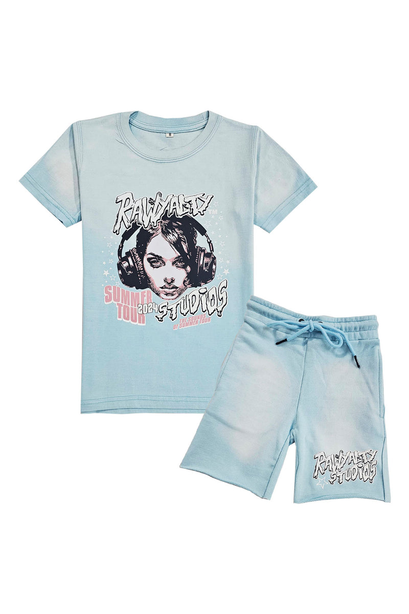 Kids Summer Tour T-Shirt and Cotton Shorts Set