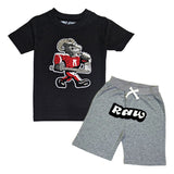 Kids The GOAT Chenille T-Shirt and Cotton Shorts Set