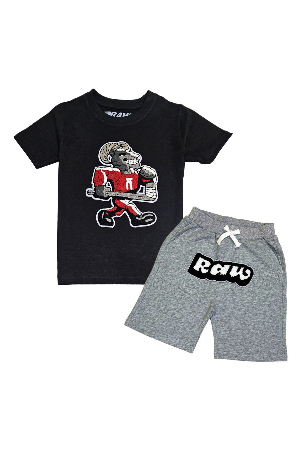 Kids The GOAT Chenille T-Shirt and Cotton Shorts Set