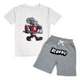 Kids The GOAT Chenille T-Shirt and Cotton Shorts Set
