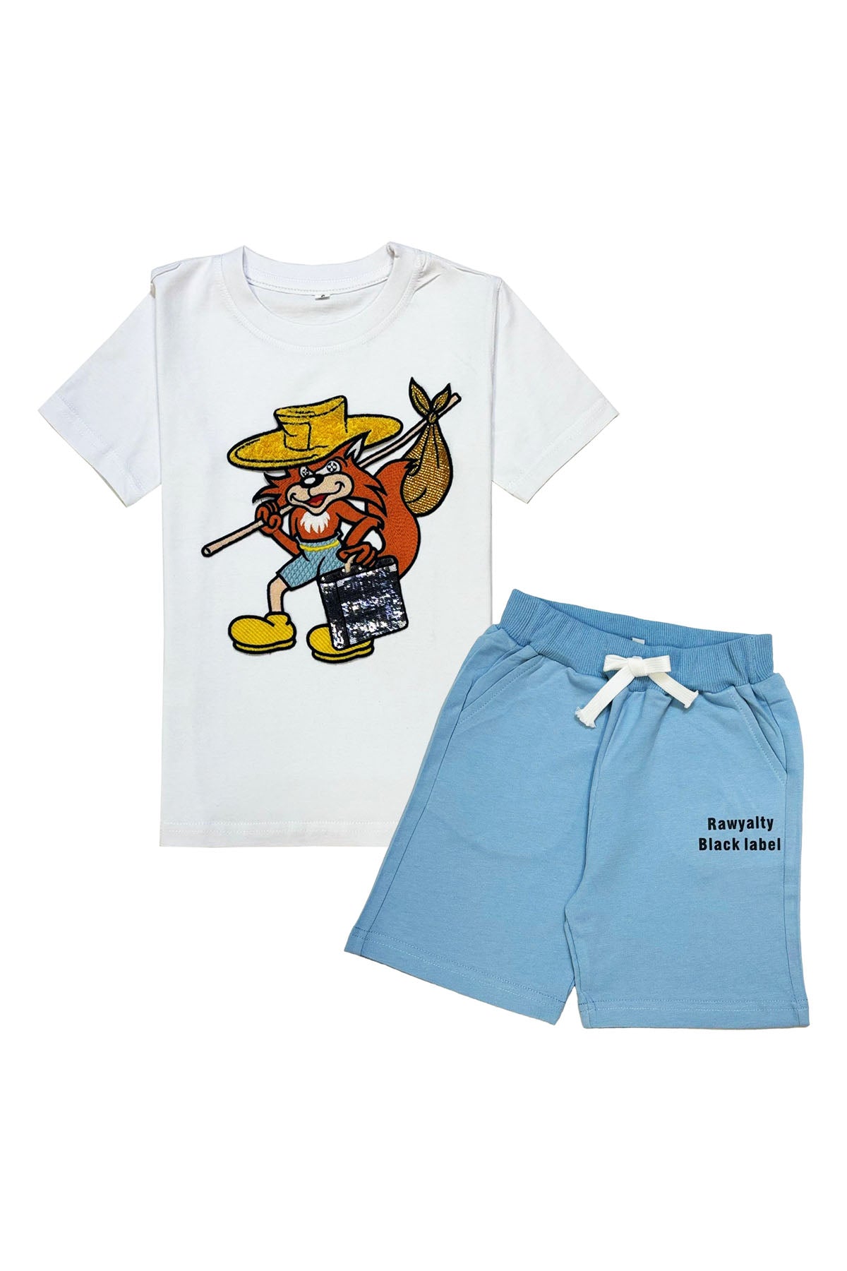 Kids Traveler T-Shirt and Cotton Shorts Set