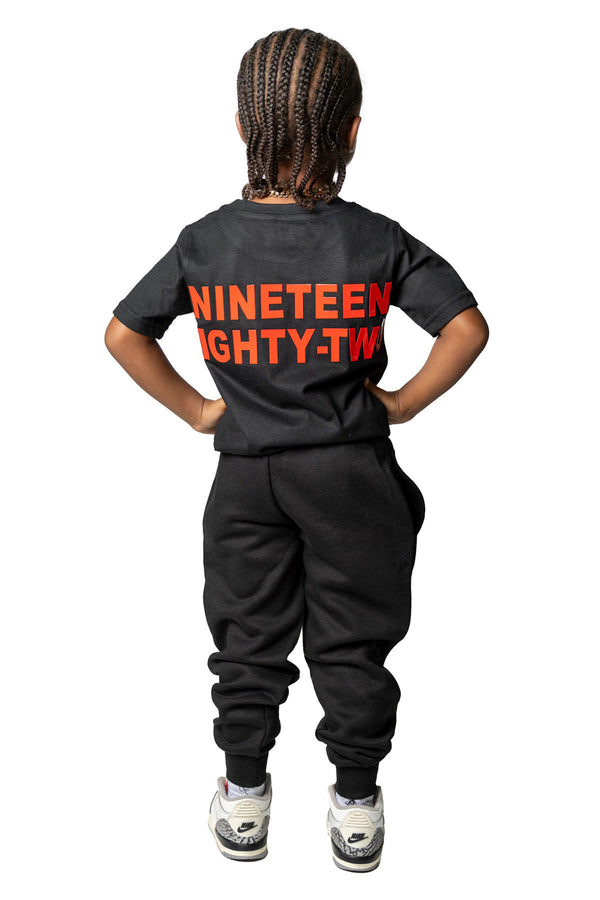 Kids The Original -RAW- Red Silicone T-Shirt and Jogger Set