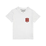 Kids 3D Stitch Logo Red Embroidery T-Shirt