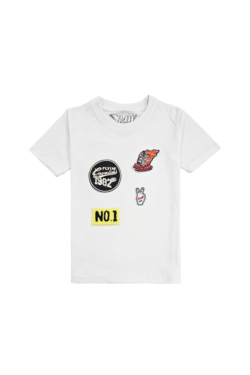 Kids Burning Rubber Embroidery T-Shirt