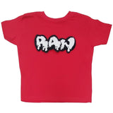 Kids RAW Drip White Chenille Crew Neck T-Shirt