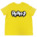 Kids RAW Drip White Chenille Crew Neck T-Shirt