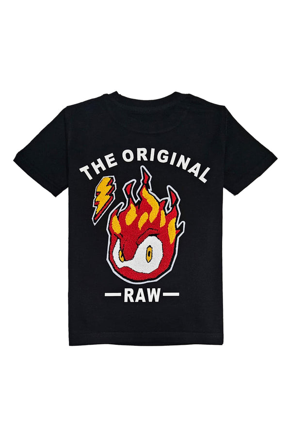Kids The Original RAW White Flame Silicone Chenille T-Shirt