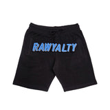 Men 004 RAWYALTY Carolina Blue 3D Embroidery Shorts