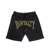 Men Rawyalty Olive Green Chenille Cotton Shorts