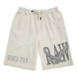 Men RAW World Tour Black Bling Cotton Shorts