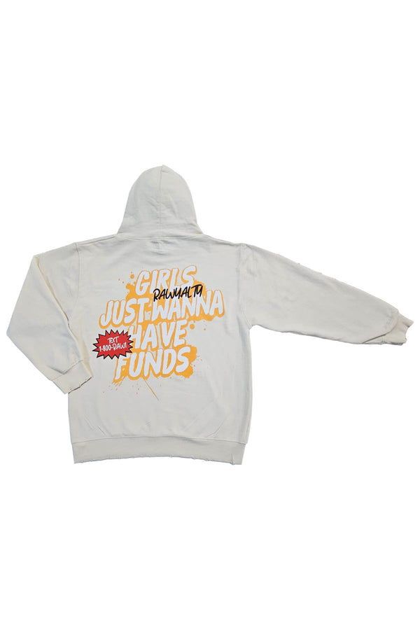 Men Just Wanna Have Funds Distressed Hoodie