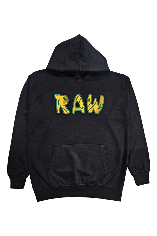Men 003 RAW Green/Yellow 3D Embroidery Hoodie