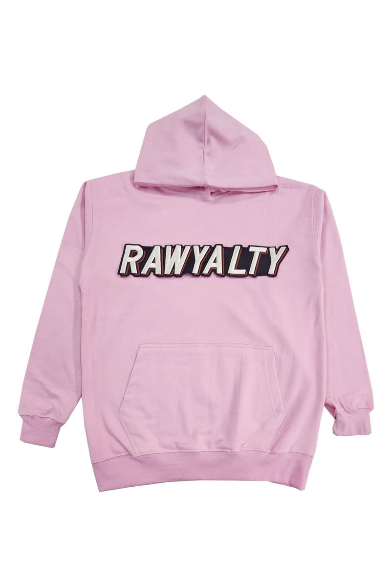 Men 004 RAWYALTY White 3D Embroidery Hoodie