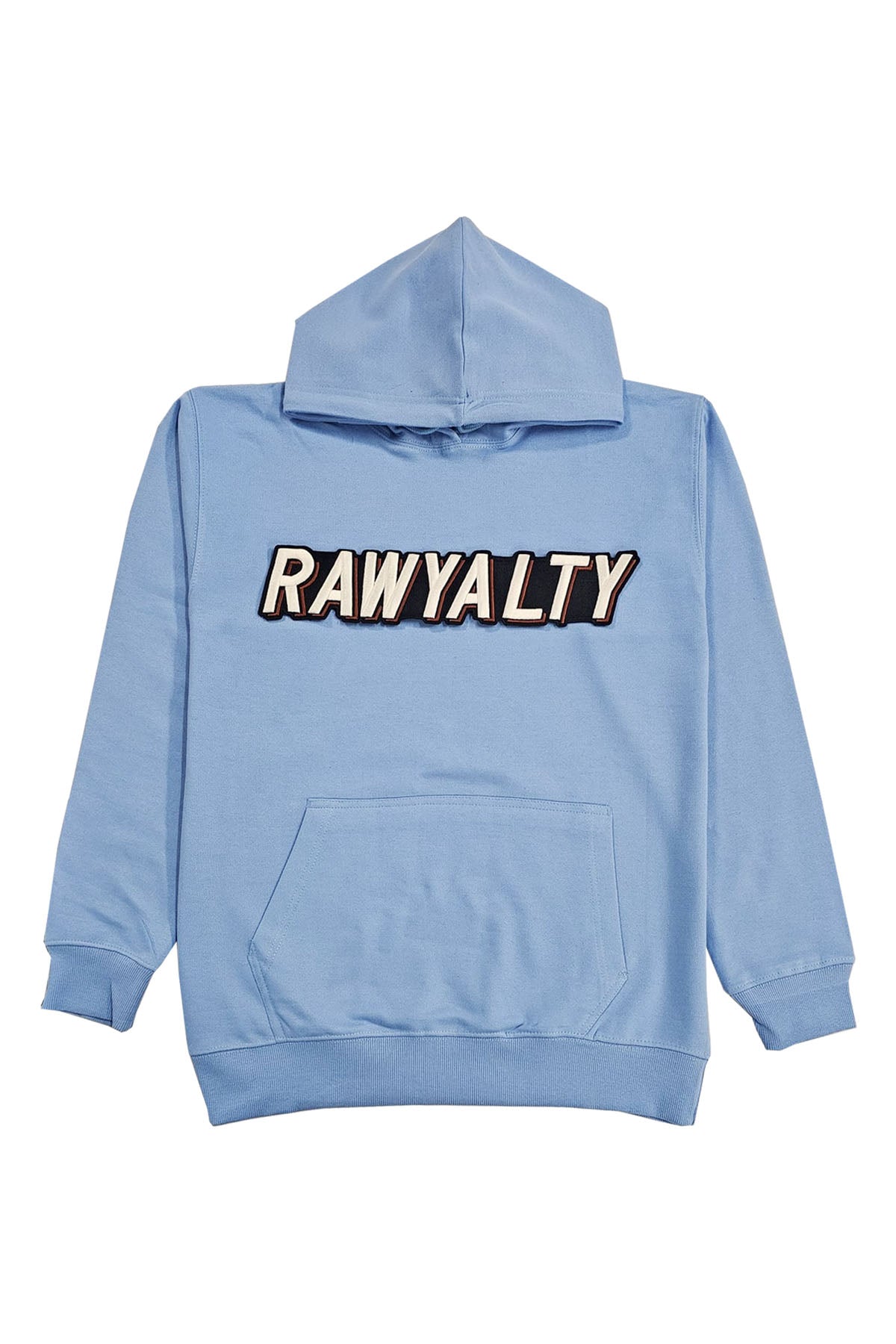 Men 004 RAWYALTY White 3D Embroidery Hoodie