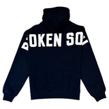 Men Broken Soul BS1W White Silicone Hoodie