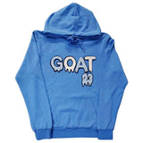 Men GOAT Baby Blue/White Chenille Hoodie