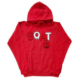 Men GOAT Red/White Chenille Hoodie