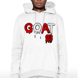 Men GOAT Red/White Chenille Hoodie