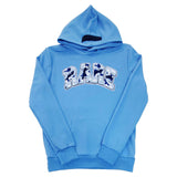 Men RARE Camo Blue Chenille Hoodie